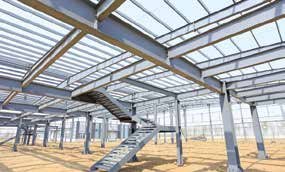 Steel structure engineering project